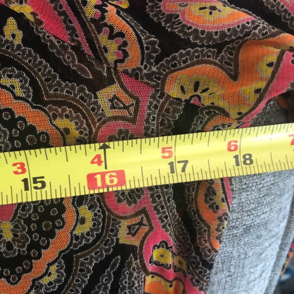 INC International Concepts Size Small 3/4 Sleeve Sheer Fabric Lined Shirt - Picture 6 of 7